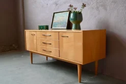 Enfilade basse vintage années 60-70 rétro meuble TV hifi années 70