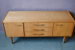Enfilade basse vintage années 60-70 rétro meuble TV hifi années 70
