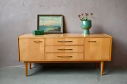 Enfilade basse vintage années 60-70 rétro meuble TV hifi années 70