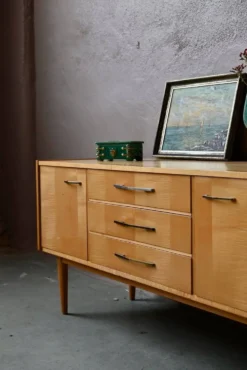 Enfilade basse vintage années 60-70 rétro meuble TV hifi années 70