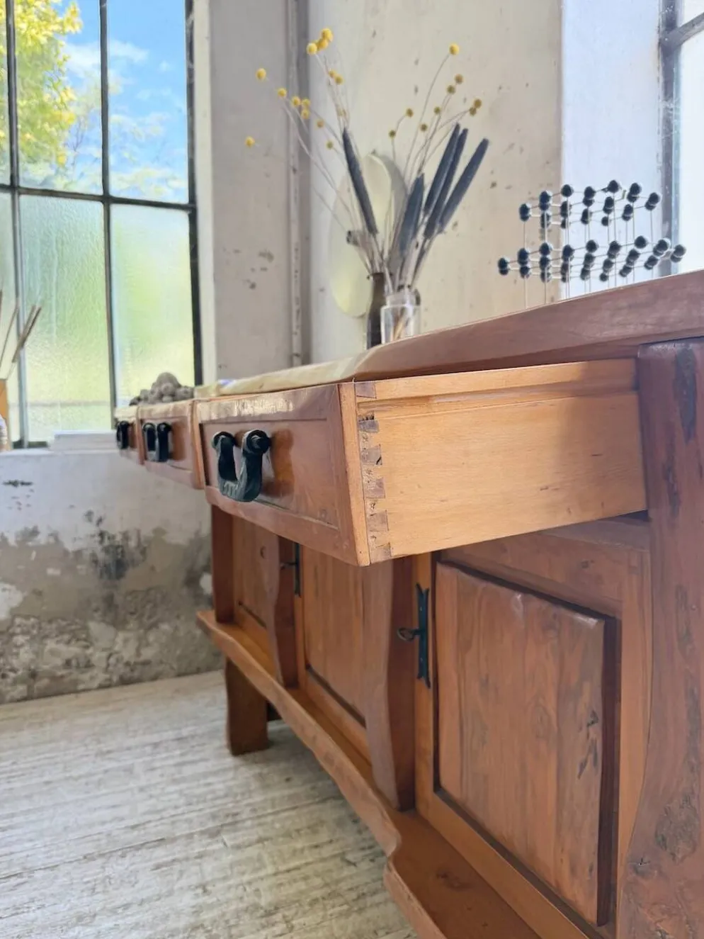 Enfilade brutaliste orme blond Aranjou