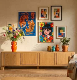 Enfilade Buffet bas en chêne
