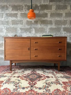 Enfilade buffet scandinave vintage en teck, 1960