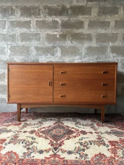 Enfilade buffet scandinave vintage en teck, 1960