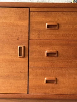 Enfilade buffet scandinave vintage en teck, 1960