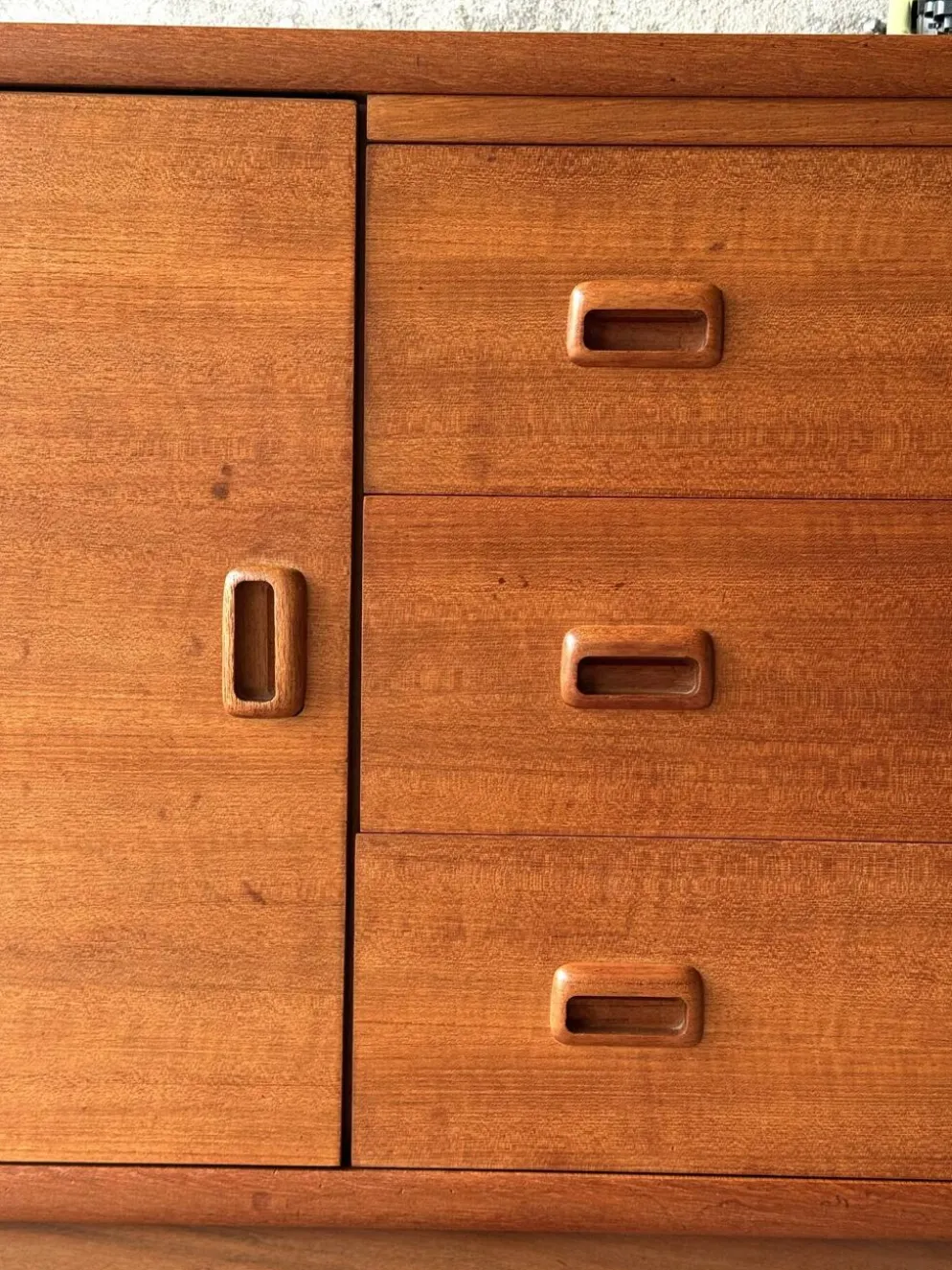 Enfilade buffet scandinave vintage en teck, 1960