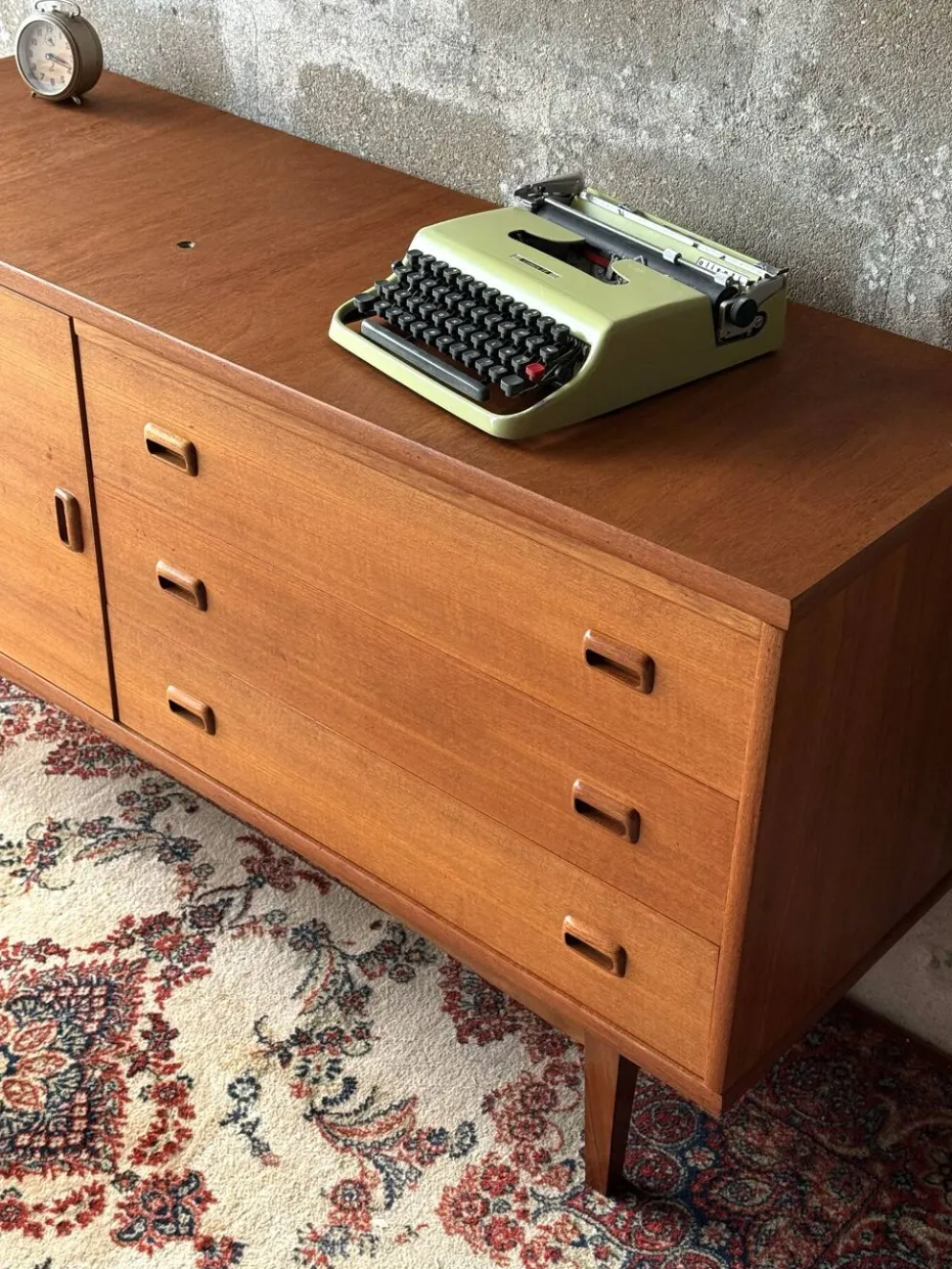 Enfilade buffet scandinave vintage en teck, 1960