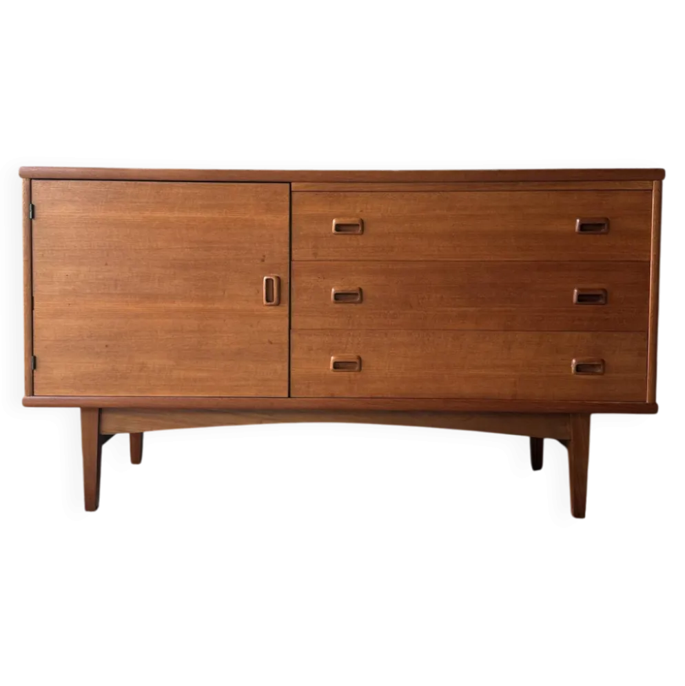 Enfilade buffet scandinave vintage en teck, 1960