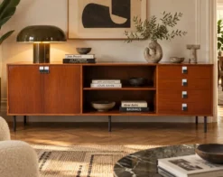 Enfilade / buffet vintage en bois – Esprit Mid-Century