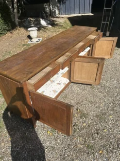 Enfilade chêne brutalisme
