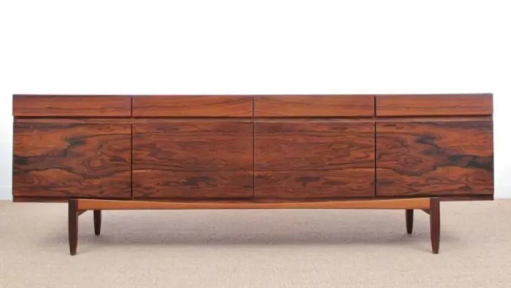 Enfilade Danoise en Palissandre, modèle FA 66, Ib Kofod-Larsen 1960.