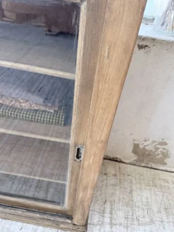 Enfilade de métier XXL 3m pin et chêne portes vitrées
