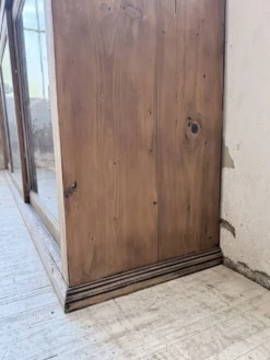 Enfilade de métier XXL 3m pin et chêne portes vitrées