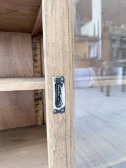 Enfilade de métier XXL 3m pin et chêne portes vitrées
