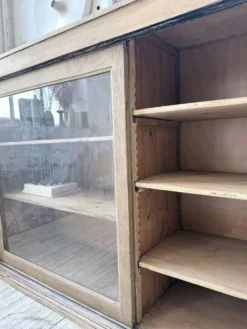 Enfilade de métier XXL 3m pin et chêne portes vitrées