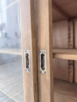 Enfilade de métier XXL 3m pin et chêne portes vitrées