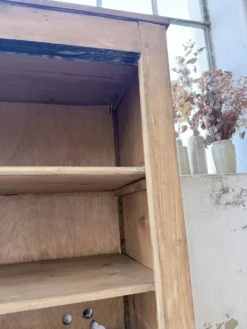 Enfilade de métier XXL 3m pin et chêne portes vitrées