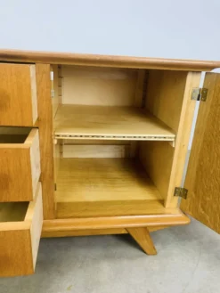 Enfilade en chêne blond, années 50, vintage