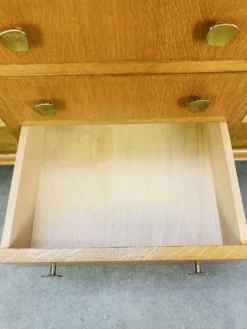 Enfilade en chêne blond, années 50, vintage