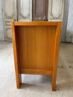 Enfilade en orme massif circa 1970-80 attribuée à Maison REGAIN