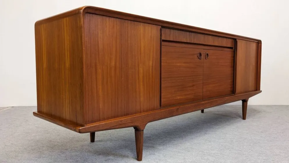 Enfilade en teck de Johannes Andersen pour Clausen & Son, Danemark 1960