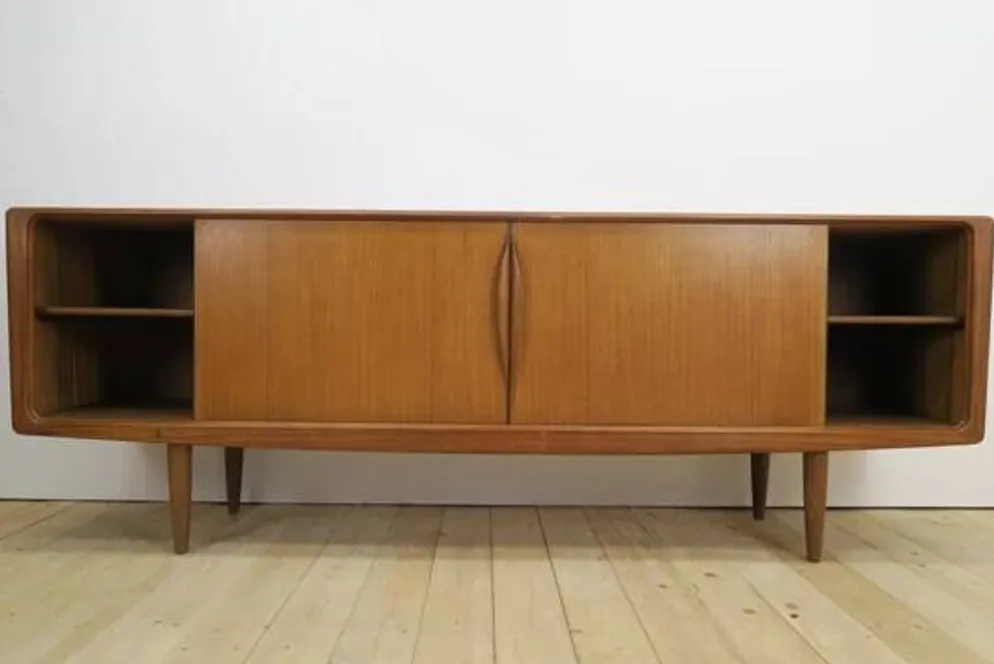 Enfilade en teck par Henry Walter Klein pour Bramin Møbler, Danemark 1960