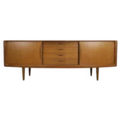 Enfilade en teck par Henry Walter Klein pour Bramin Møbler, Danemark 1960