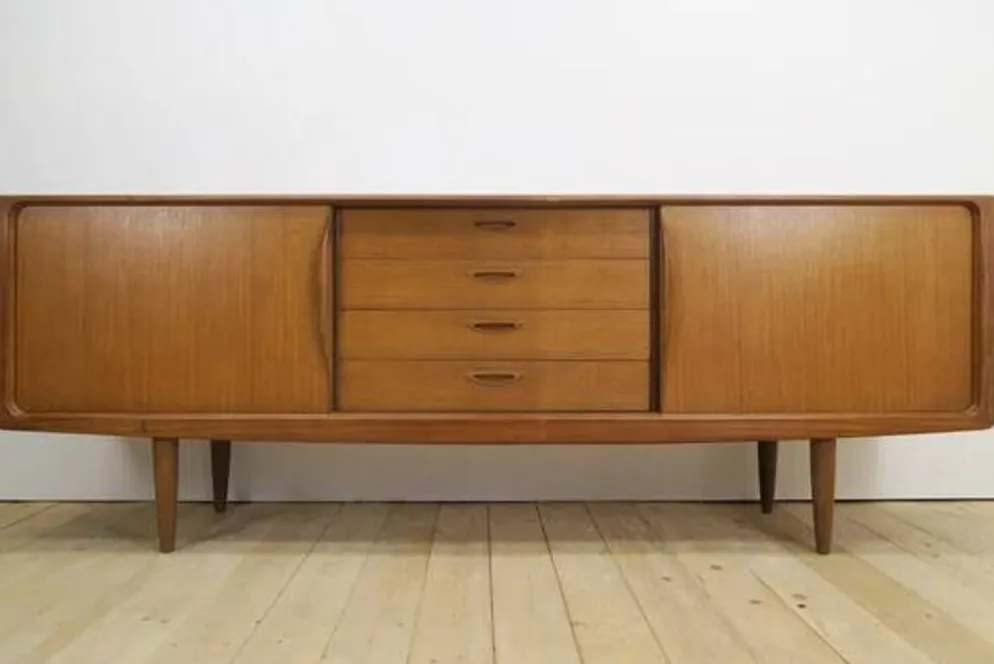 Enfilade en teck par Henry Walter Klein pour Bramin Møbler, Danemark 1960