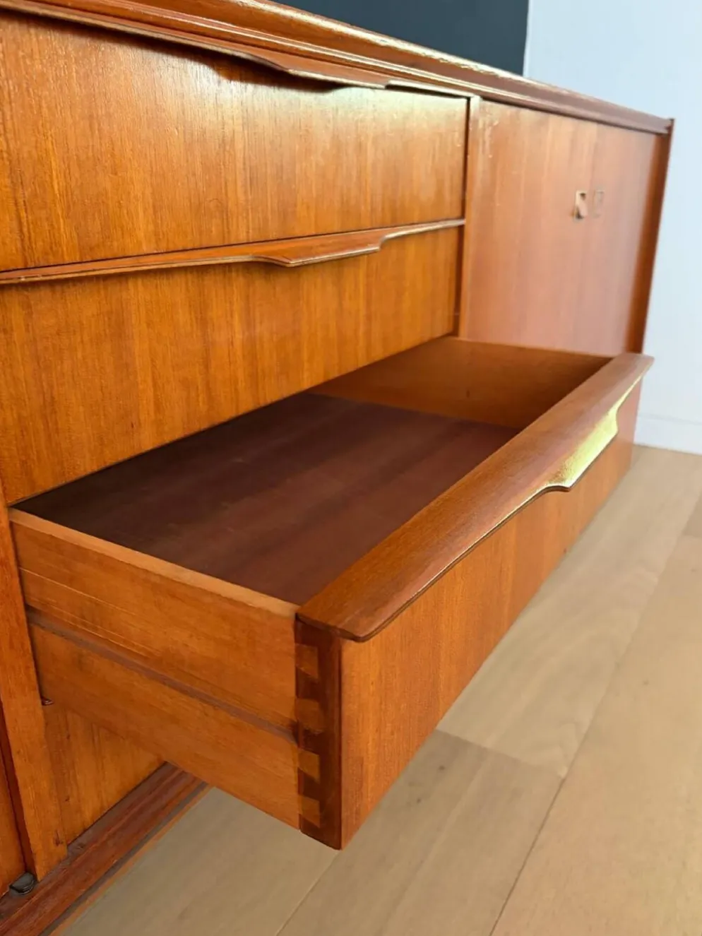 Enfilade en teck 60s
