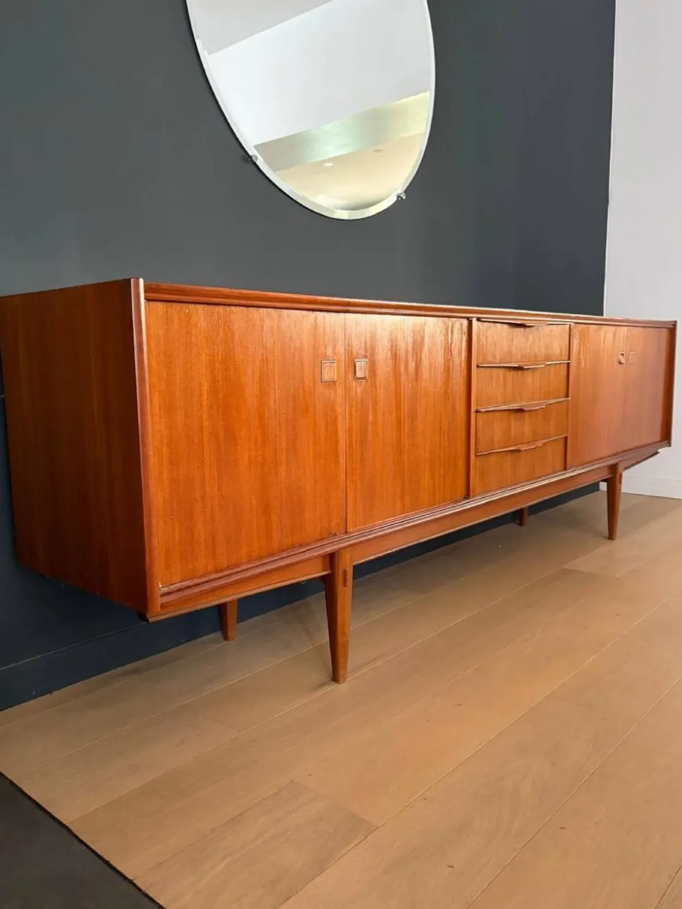 Enfilade en teck 60s