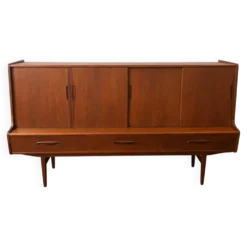 Enfilade / Highboard en teck par A. Jensen & Molholm pour Herning, Dan