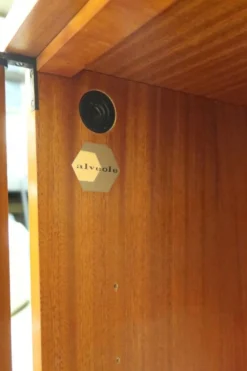 Enfilade Marcel Gascoin en teck, édition Alvéole, années 60