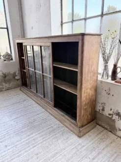 Enfilade meuble de métier XXL portes vitrées
