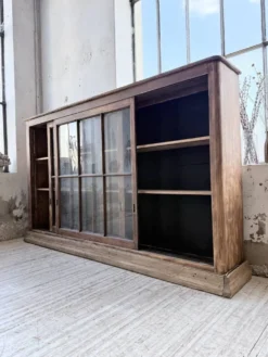 Enfilade meuble de métier XXL portes vitrées