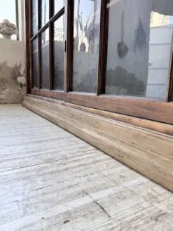 Enfilade meuble de métier XXL portes vitrées