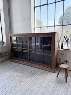 Enfilade meuble de métier XXL portes vitrées