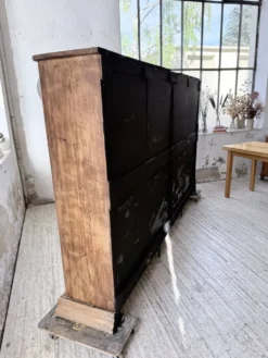 Enfilade meuble de métier XXL portes vitrées