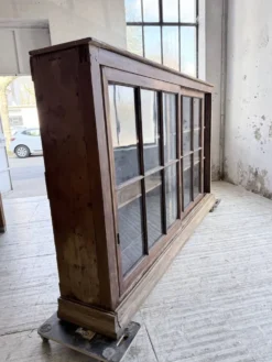 Enfilade meuble de métier XXL portes vitrées