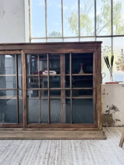 Enfilade meuble de métier XXL portes vitrées