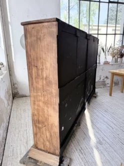Enfilade meuble de métier XXL portes vitrées