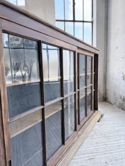 Enfilade meuble de métier XXL portes vitrées