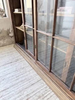 Enfilade meuble de métier XXL portes vitrées
