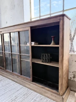 Enfilade meuble de métier XXL portes vitrées
