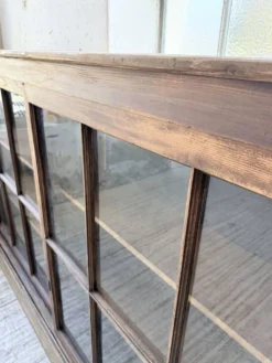 Enfilade meuble de métier XXL portes vitrées