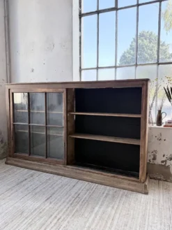 Enfilade meuble de métier XXL portes vitrées