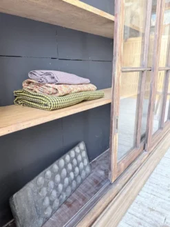 Enfilade meuble de métier XXL portes vitrées
