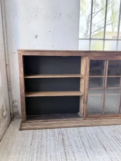 Enfilade meuble de métier XXL portes vitrées
