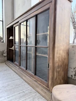 Enfilade meuble de métier XXL portes vitrées