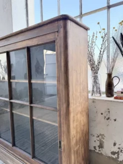 Enfilade meuble de métier XXL portes vitrées