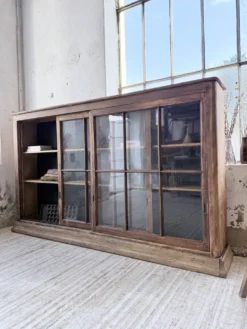 Enfilade meuble de métier XXL portes vitrées